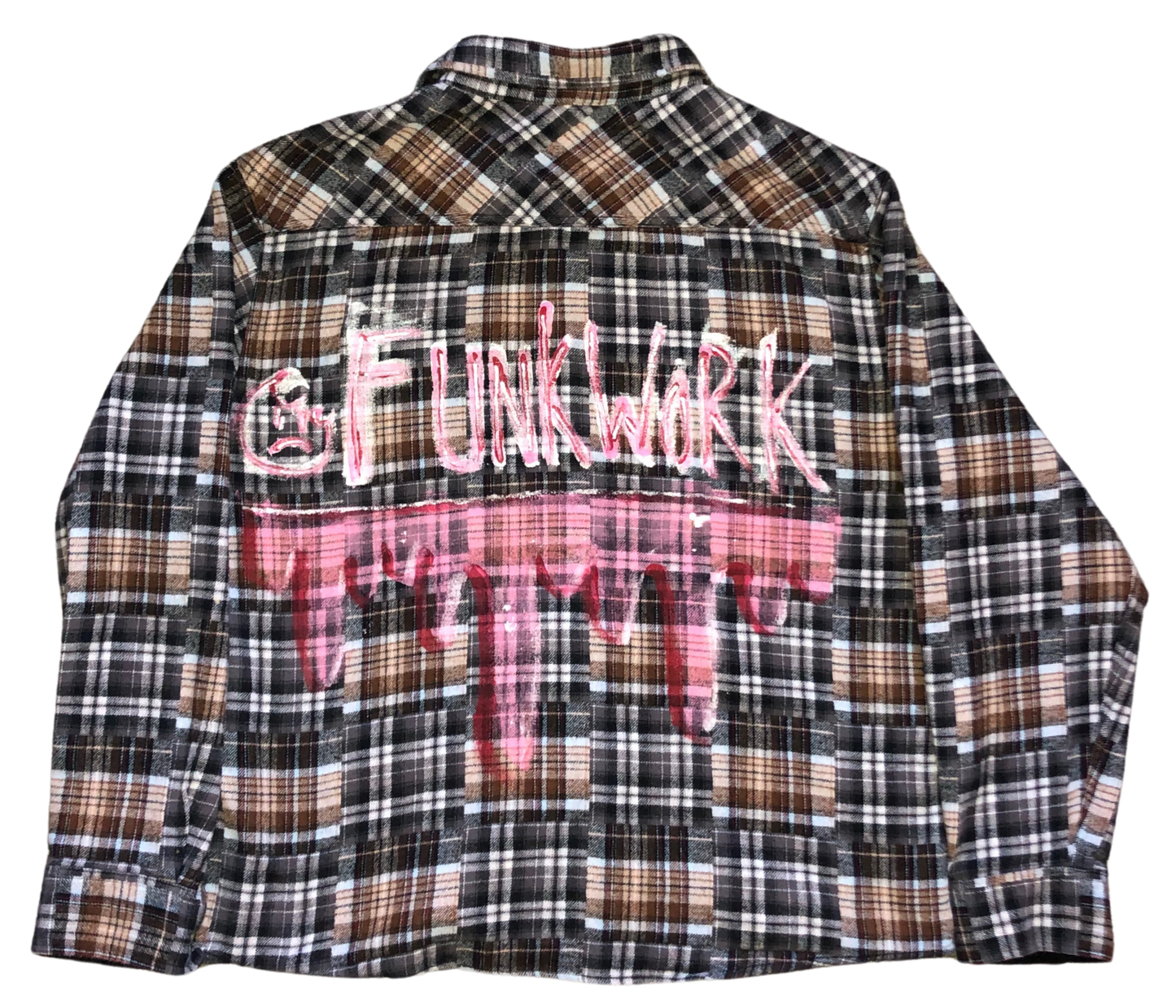 STRAWBERRY WAFFLE CONE FLANNEL (ONEofONE) LARGE!