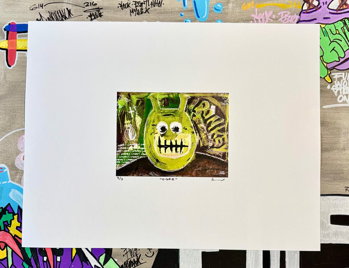 “OGRE” LIMITED PRINT (5 prints) 8.5”x11” by Funkwork Studio (Colin Cox)