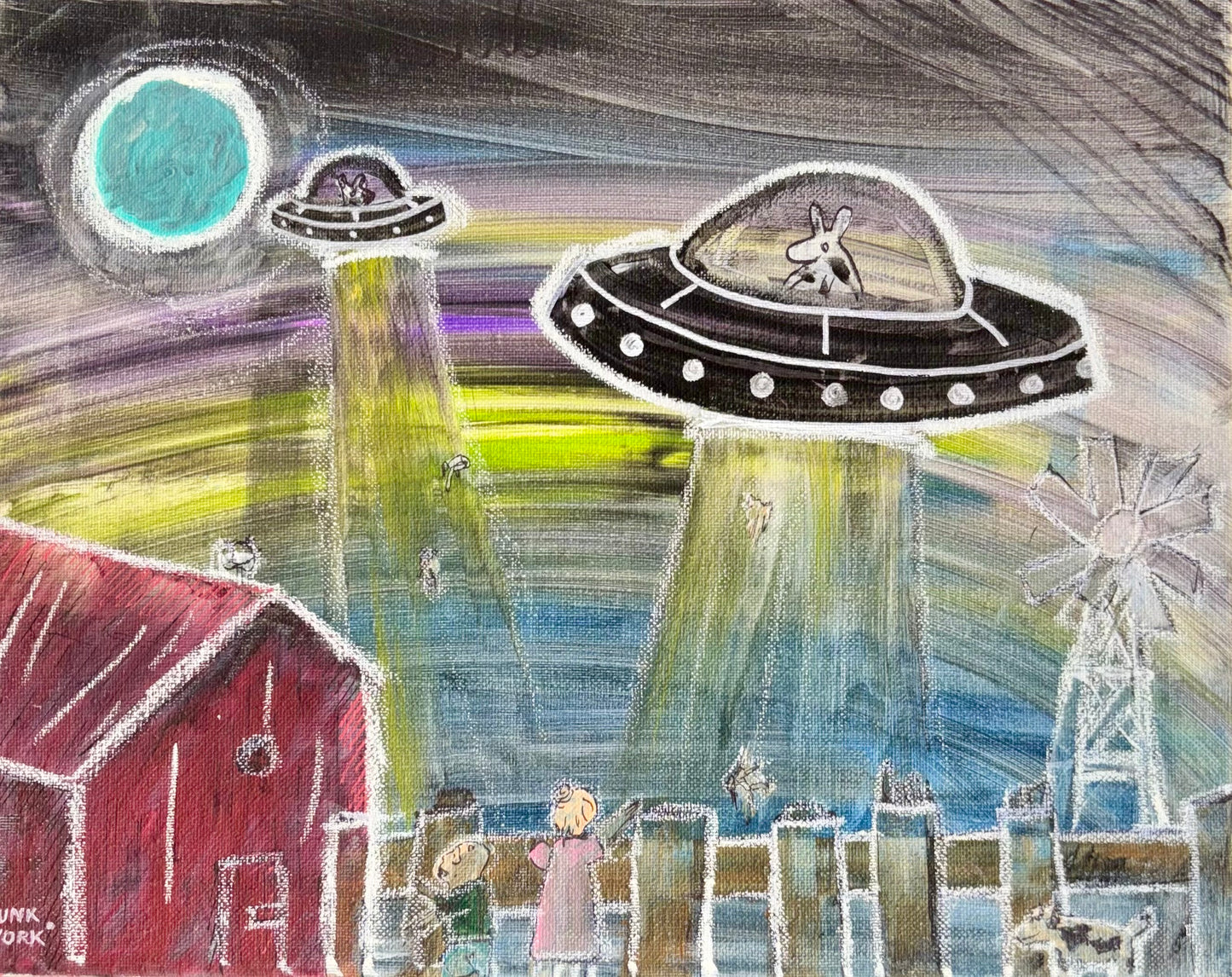 “SPACE COWS ON FUNK FARM” by Funkwork Studio (Colin Cox)