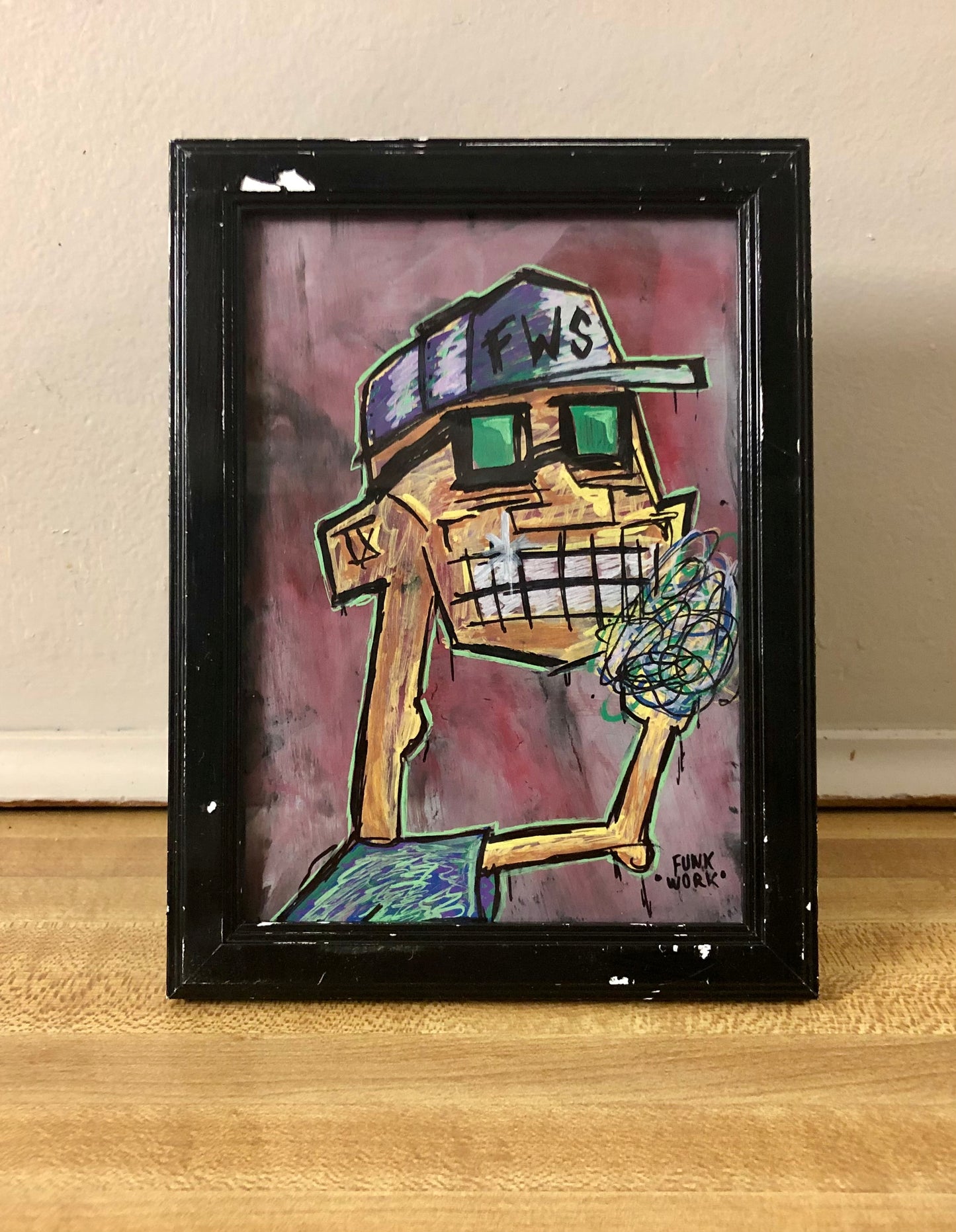 “FUNKY COLIN No.7” FRAMED 5x7 DESK TOPPER by Funkwork Studio (Colin Cox)