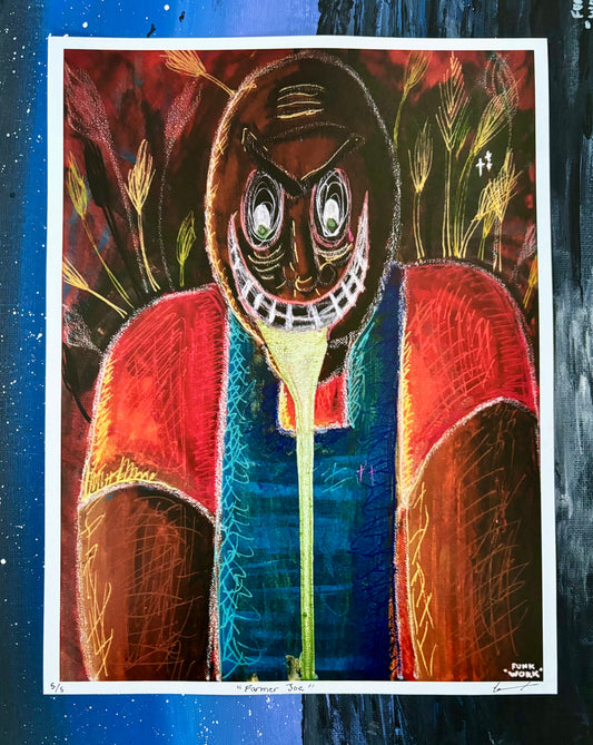“FARMER JOE” LIMITED PRINT (5 prints) 8.5”x11” by Funkwork Studio (Colin Cox)