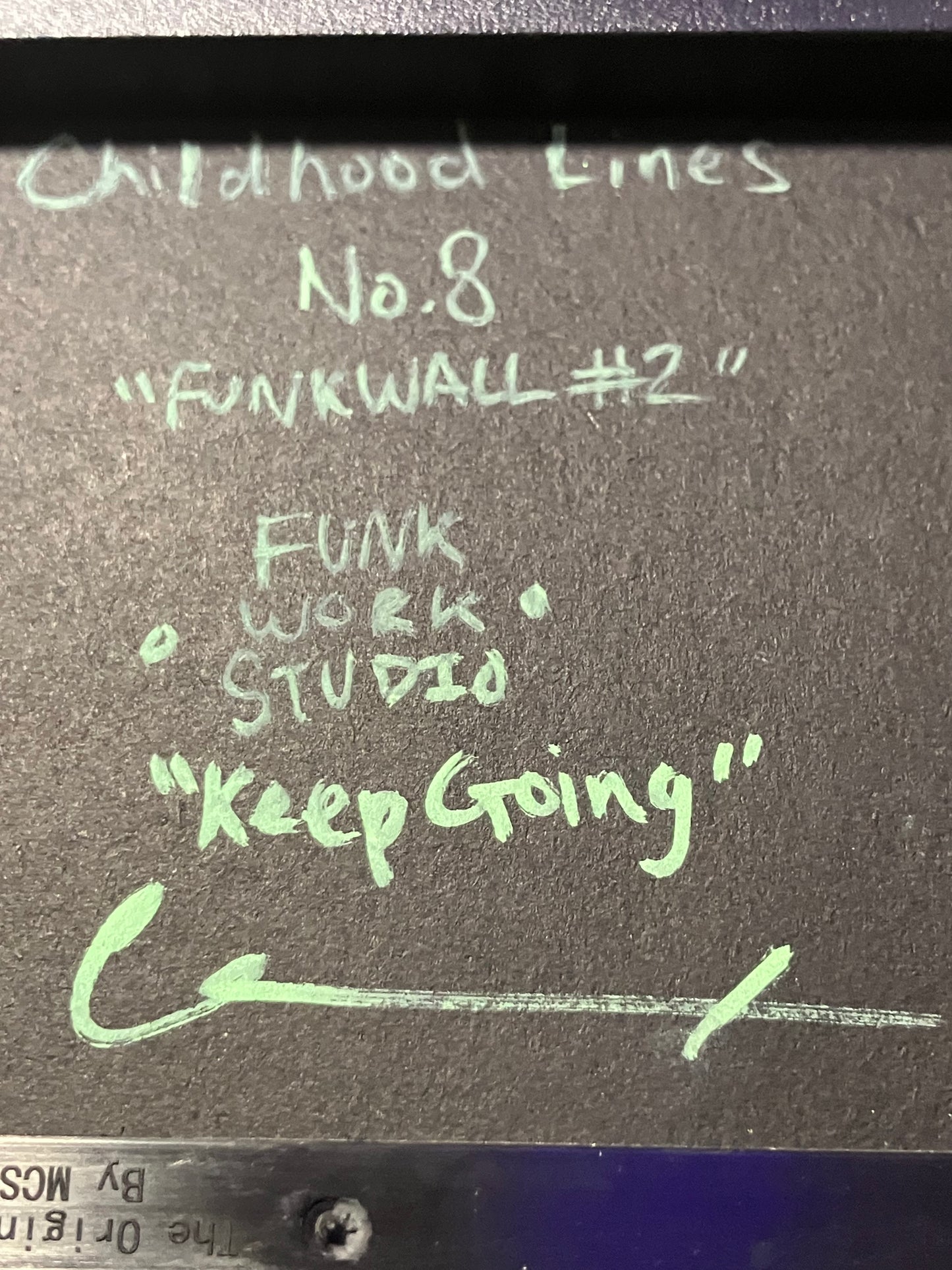 “FUNKWALL #2” - No.8 Childhood Lines Series