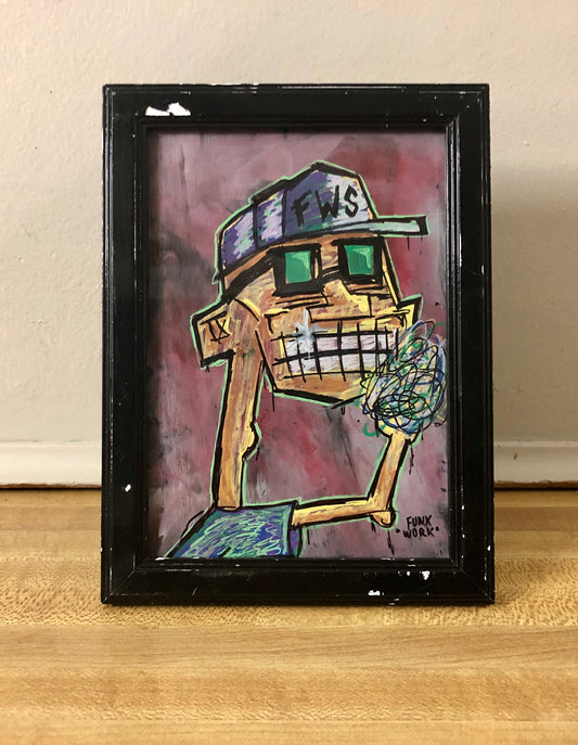 “FUNKY COLIN No.7” FRAMED 5x7 DESK TOPPER by Funkwork Studio (Colin Cox)