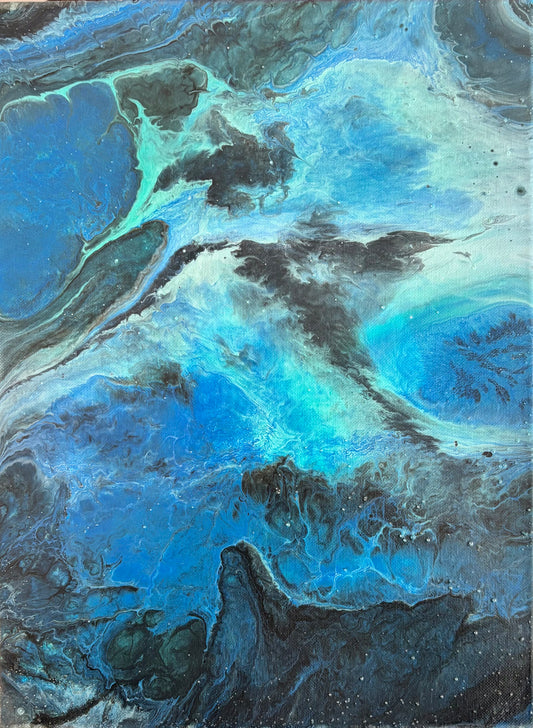 “FAR FROM ABOVE (A-2)” FLUID ART by Funkwork Studio (Anna Baris)