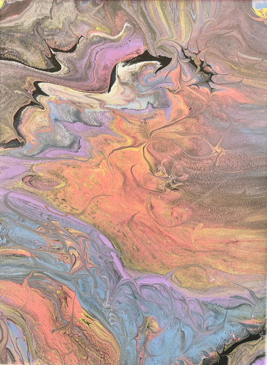 “SPRING SHOTS (A-4)” FLUID ART by Funkwork Studio (Anna Baris)